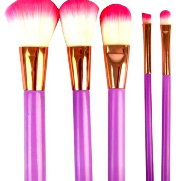 🦋 5 PIECE BUTTERFLY MAKEUP BRUSH SET 🦋 - Picture 2 of 6